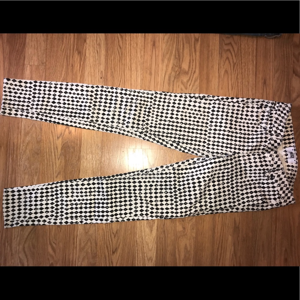 Paige checkered stretchy jeans - Picture 1 of 1